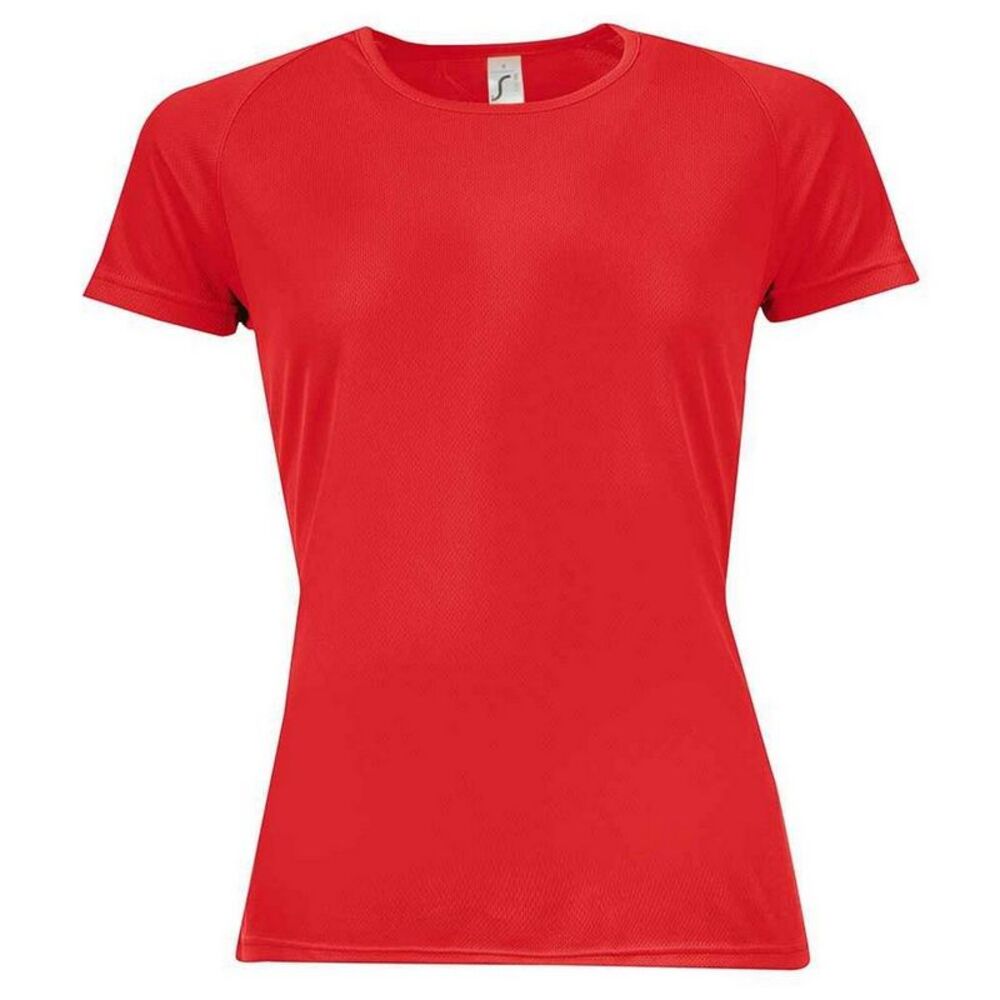 SOLS Womens/Ladies Sporty  T-Shirt / Red